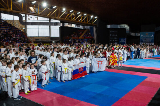 A sportcsarnokban megtartották a 26. Szuper Enpi Karate Kupát